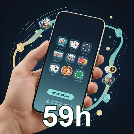 Tela mobile da 59h com Pix, depósito e saque